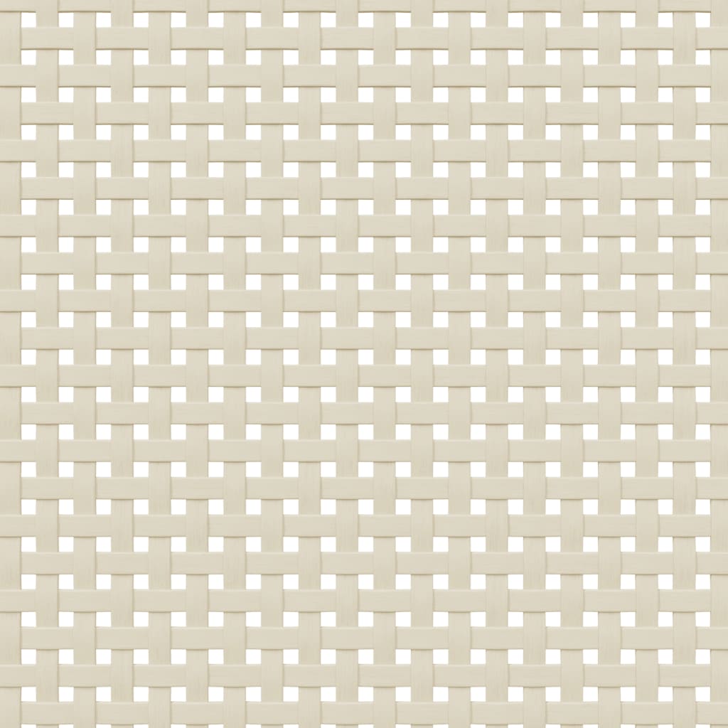 skænk SENJA 90x40x112 cm rattan-look massivt fyrretræ hvid