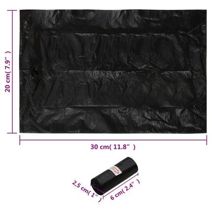 hundeposer 750 stk. 30x20 cm PE sort