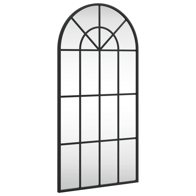 vægspejl 40x80 cm buet jern sort