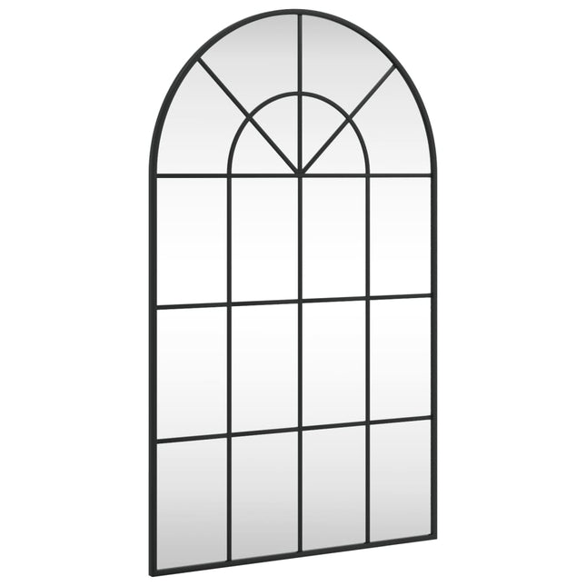vægspejl 60x100 cm buet jern sort