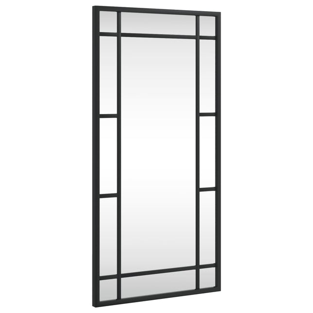 vægspejl 30x60 cm rektangulært jern sort