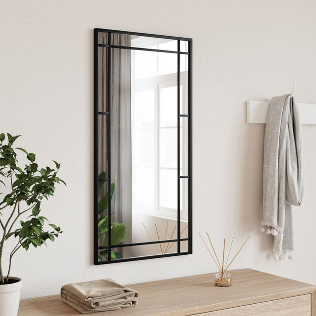vægspejl 40x80 cm rektangulært jern sort
