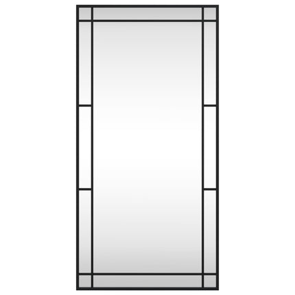 vægspejl 50x100 cm rektangulært jern sort