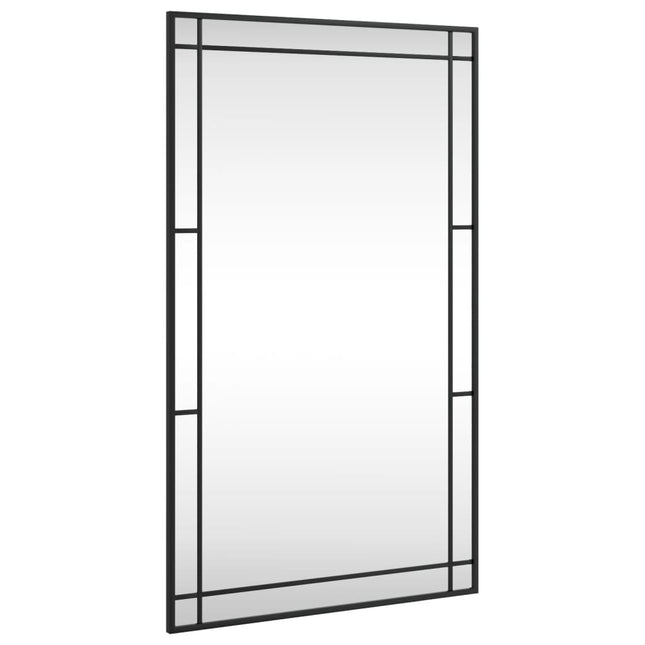 vægspejl 60x100 cm rektangulært jern sort