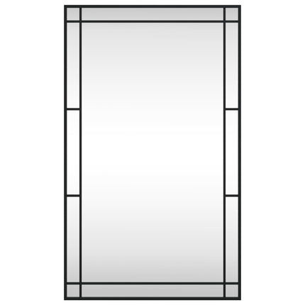 vægspejl 60x100 cm rektangulært jern sort