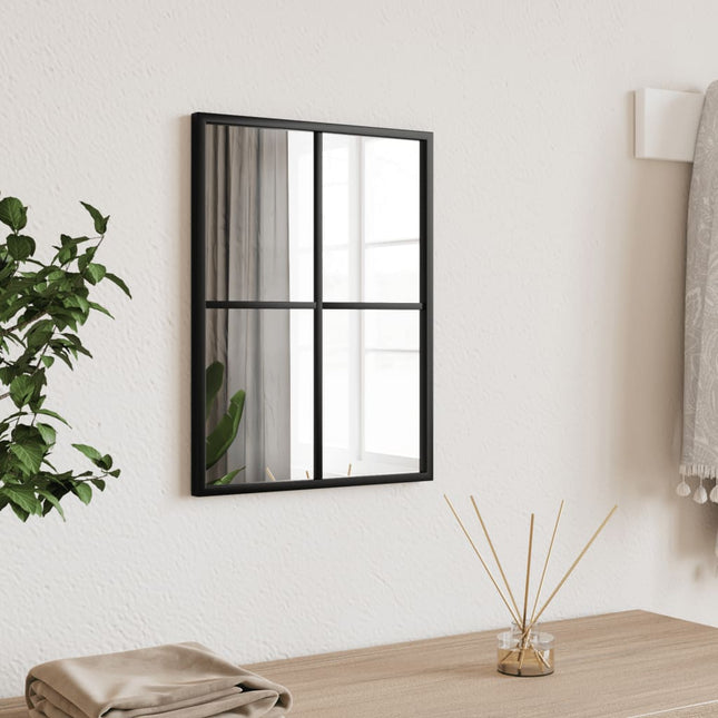 vægspejl 30x40 cm rektangulært jern sort