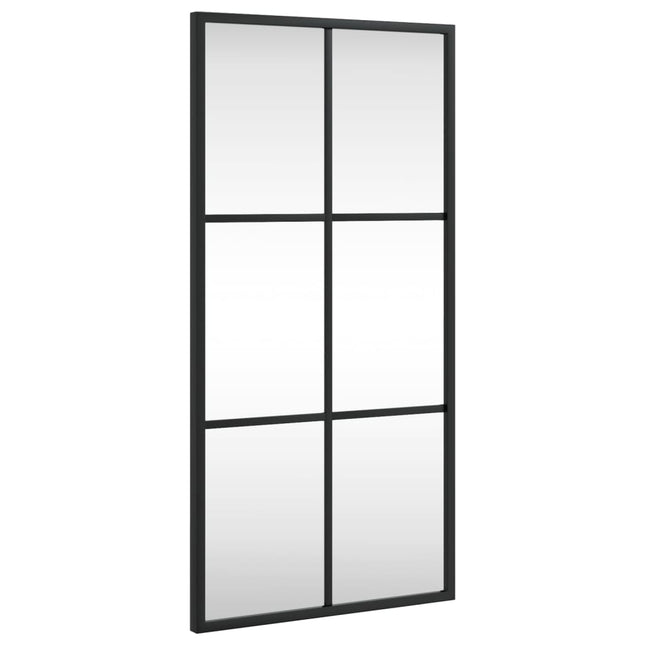 vægspejl 30x60 cm rektangulært jern sort