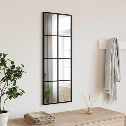 vægspejl 30x80 cm rektangulært jern sort