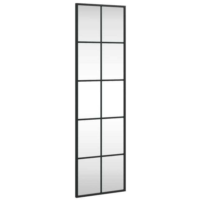 vægspejl 30x100 cm rektangulært jern sort
