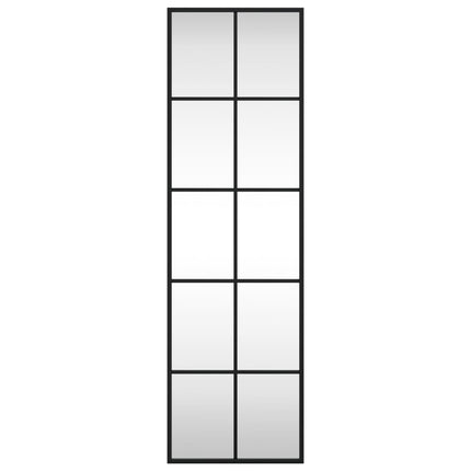 vægspejl 30x100 cm rektangulært jern sort