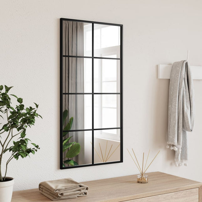 vægspejl 40x80 cm rektangulært jern sort