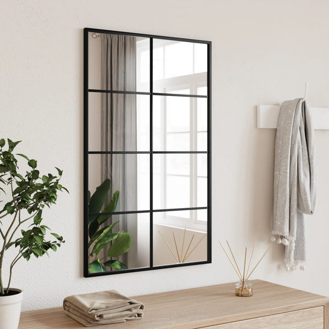 vægspejl 50x80 cm rektangulært jern sort