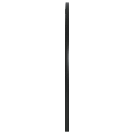vægspejl 100x50 cm buet jern sort