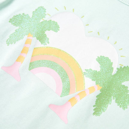 T-shirt til børn str. 92 lys mintgrøn