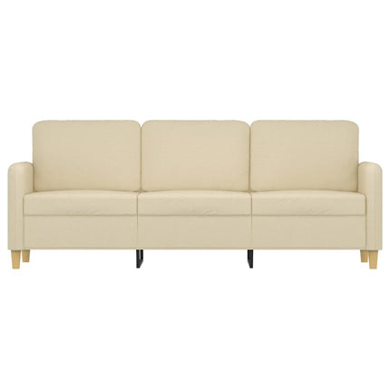 3-personers sofa 180 cm stof cremefarvet