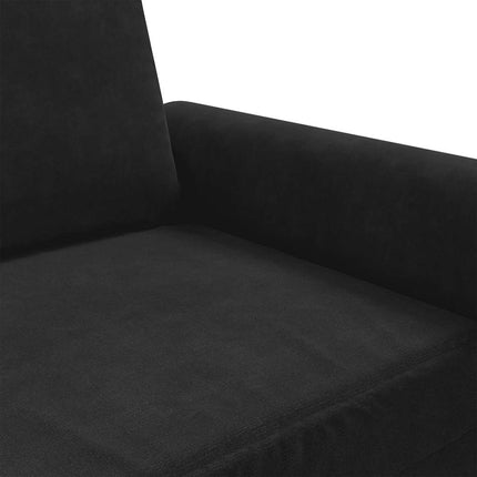lænestol 60 cm velour sort