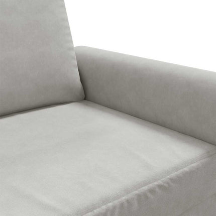 2-personers sofa 120 cm velour lysegrå