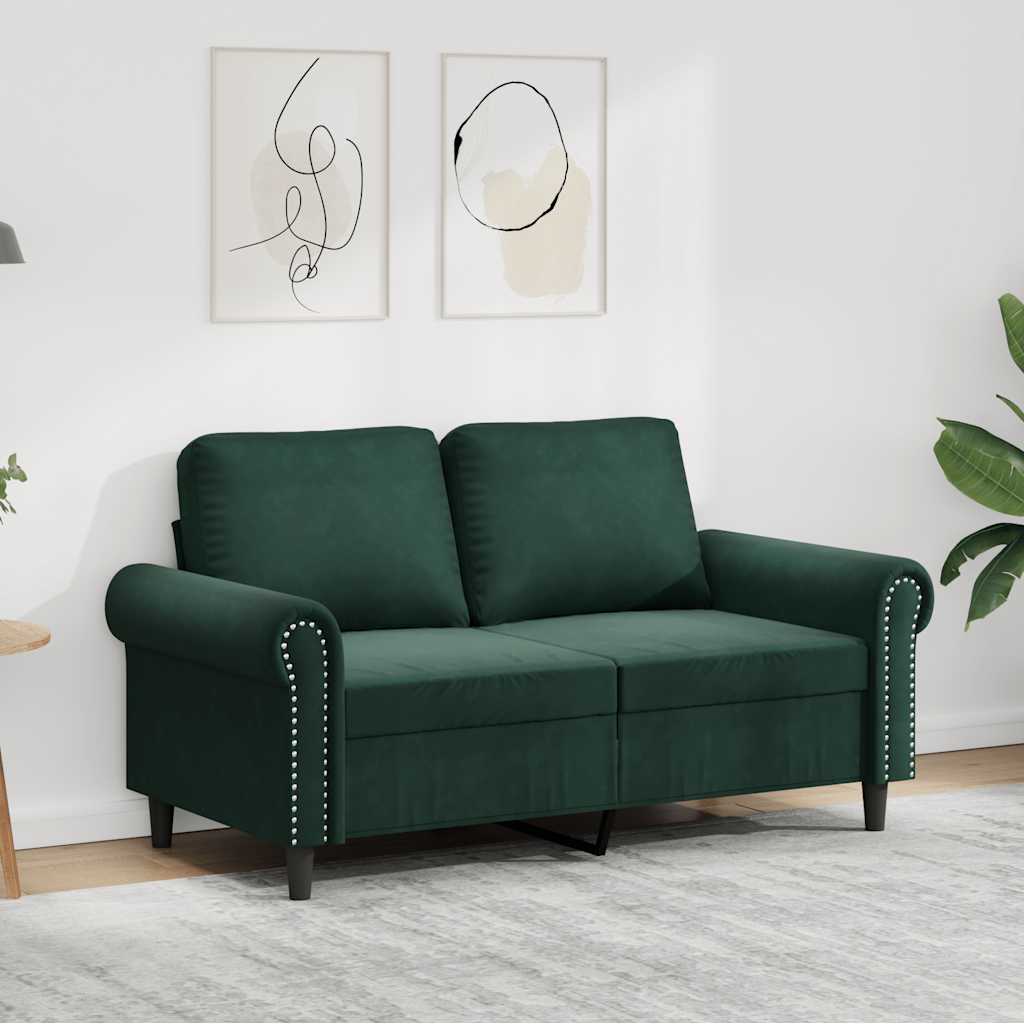 2-personers sofa 120 cm fljl mrkegrn