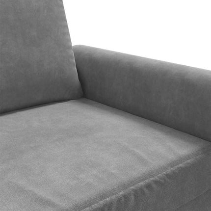 2-personers sofa 140 cm fløjl mørkegrå