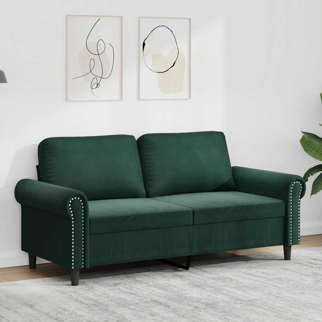 2-personers sofa 140 cm fljl mrkegrn