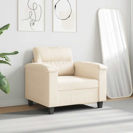 sofastol 60 cm mikrofiberstof beige