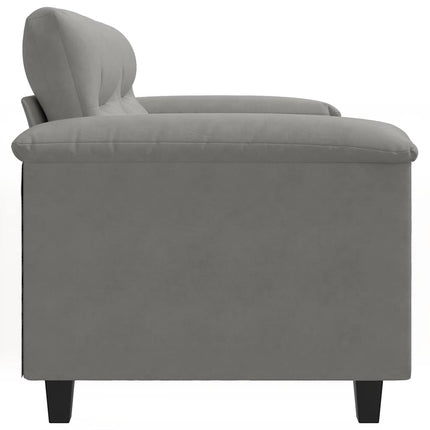 2-personers sofa 120 cm mikrofiberstof mørkegrå
