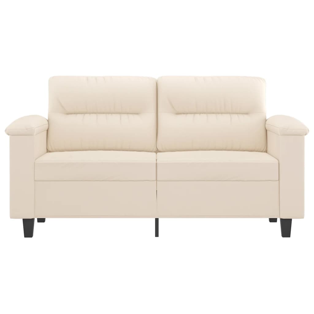 2-personers sofa 120 cm mikrofiberstof beige