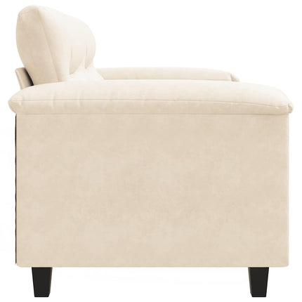 2-personers sofa 120 cm mikrofiberstof beige