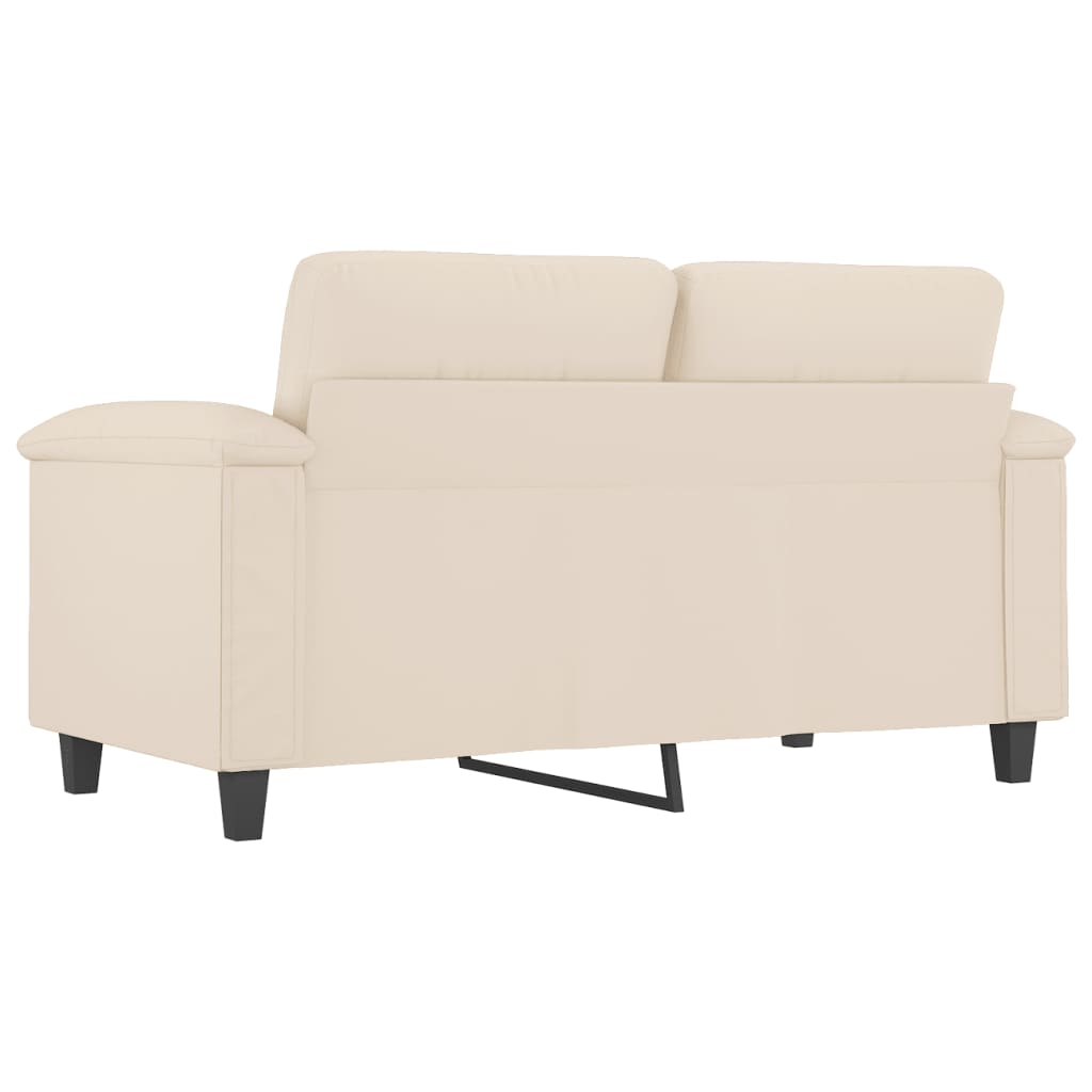 2-personers sofa 120 cm mikrofiberstof beige
