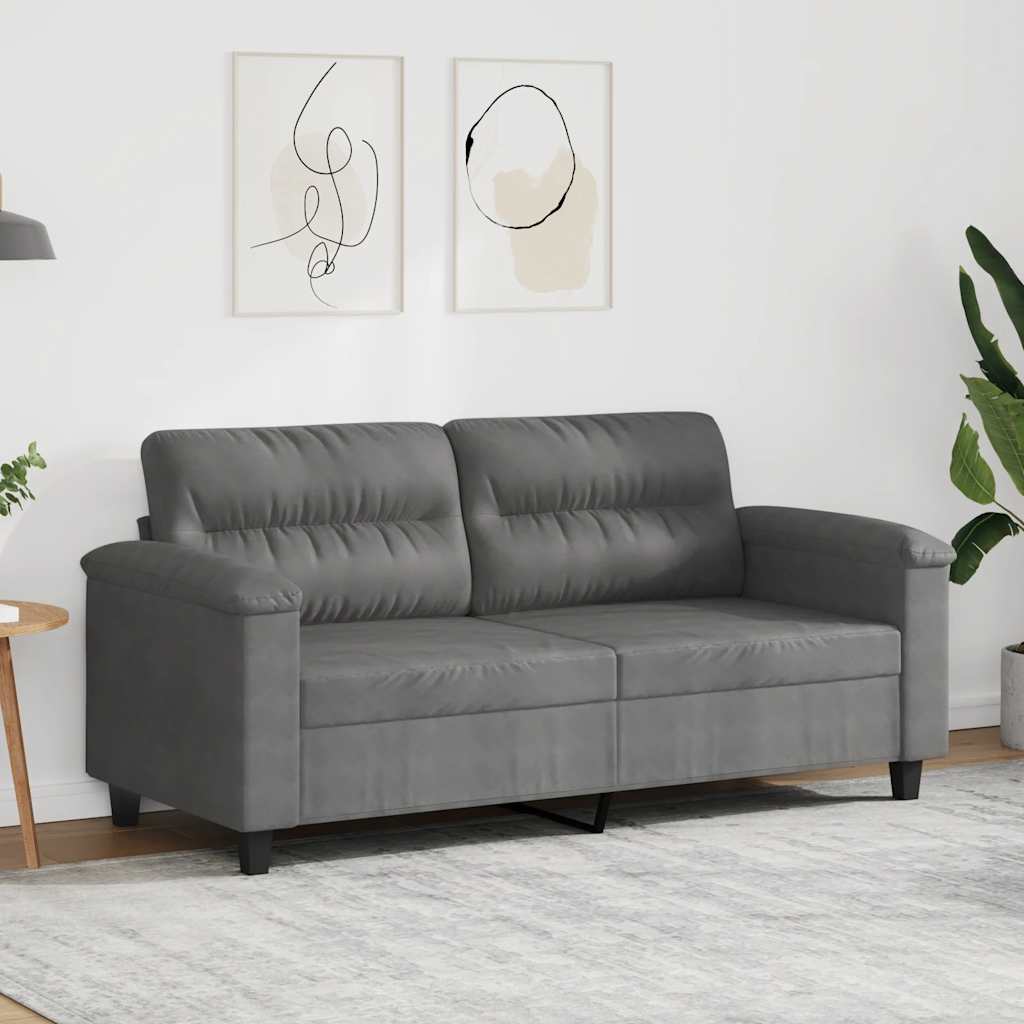 2-personers sofa 140 cm stof mikrofiberstof