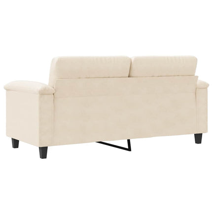 2-personers sofa 140 cm mikrofiberstof beige