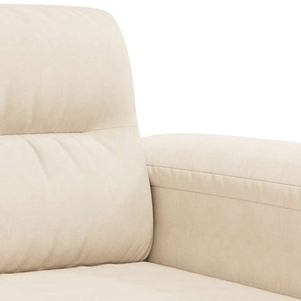 2-personers sofa 140 cm mikrofiberstof beige