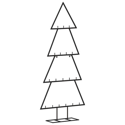 dekorativt juletræ 90 cm metal sort