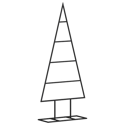 dekorativt juletræ 60 cm metal sort