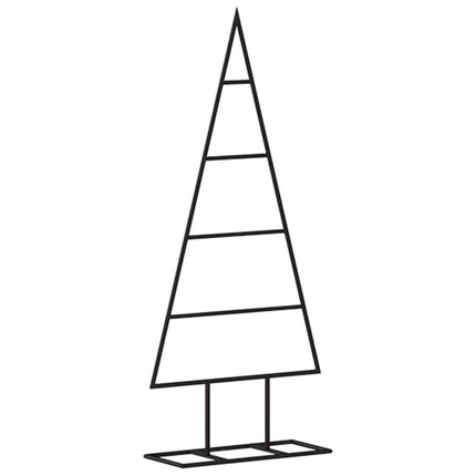 dekorativt juletræ 60 cm metal sort