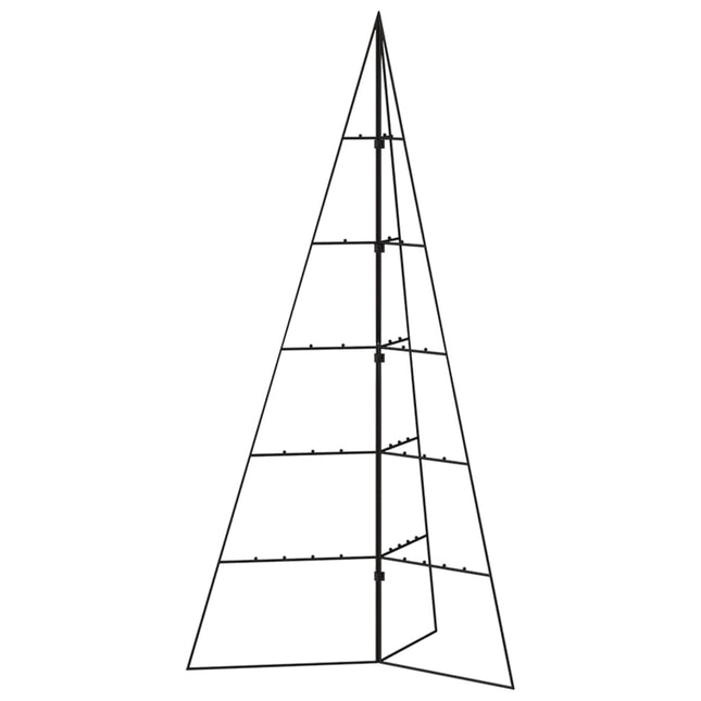 dekorativt juletræ 100 cm metal sort