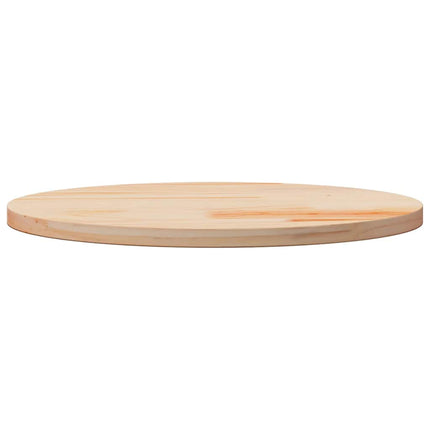 bordplade Ø60x3 cm rund massivt fyrretræ