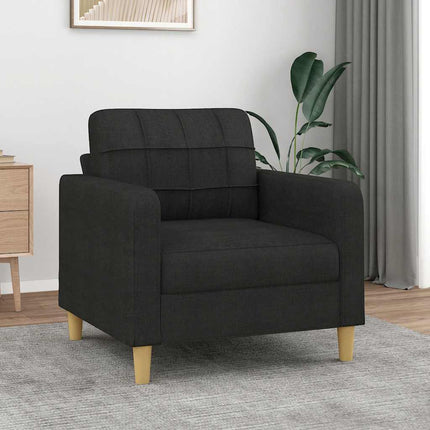 lænestol 60 cm stof sort