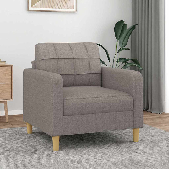 lænestol 60 cm stof gråbrun
