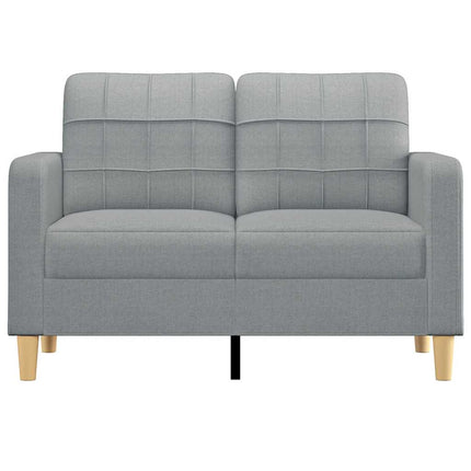 2-personers sofa 120 cm stof lysegrå