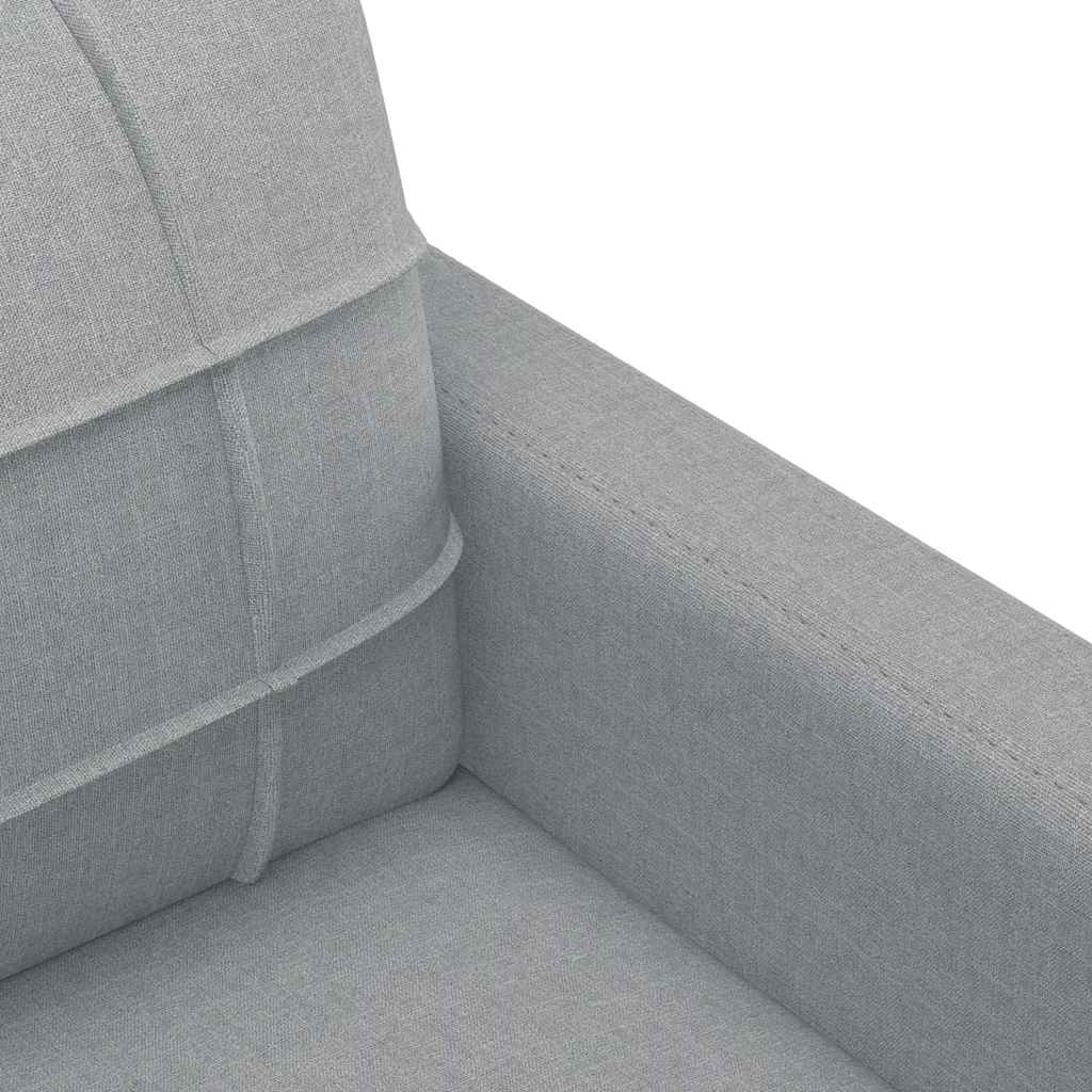 2-personers sofa 120 cm stof lysegrå