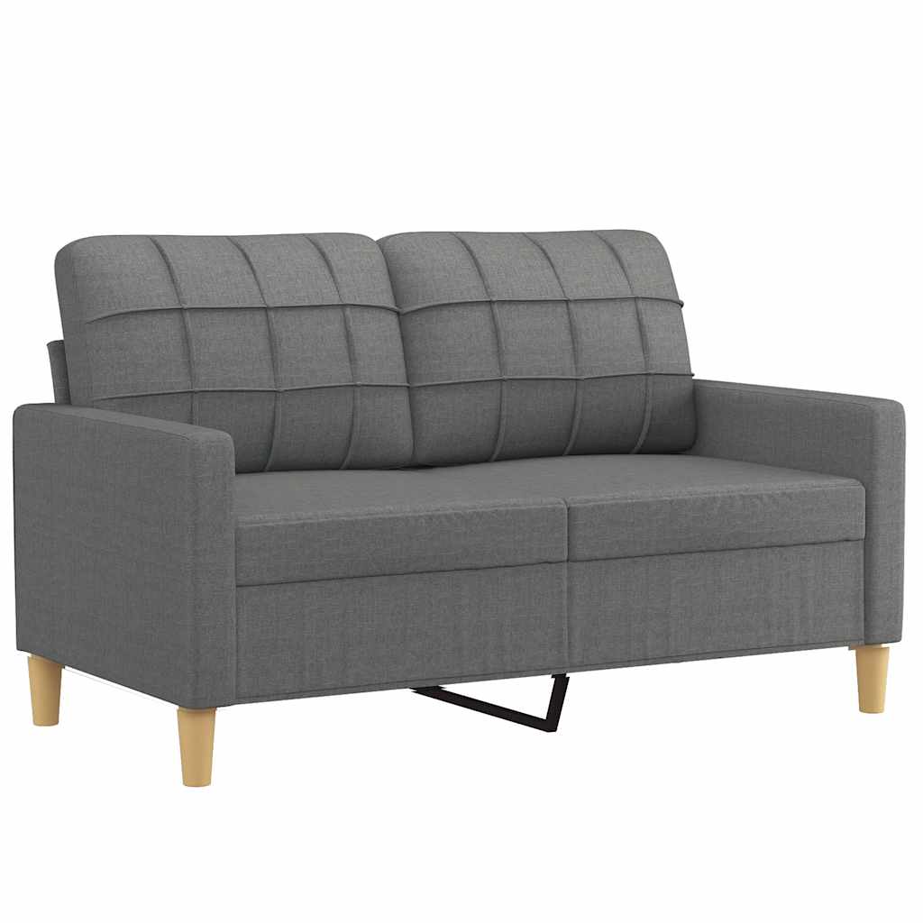 2-personers sofa 120 cm stof mørkegrå