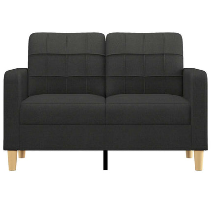 2-personers sofa 120 cm stof sort
