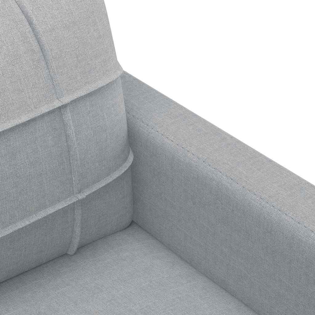 2-personers sofa 140 cm stof lysegrå