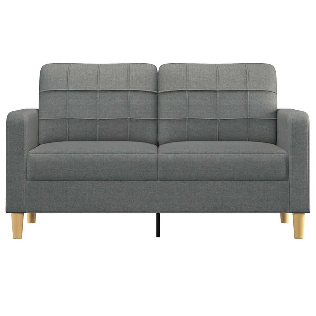 2-personers sofa 140 cm stof mørkegrå