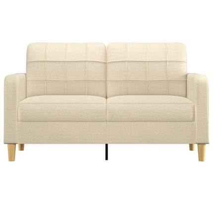 2-personers sofa 140 cm stof cremefarvet