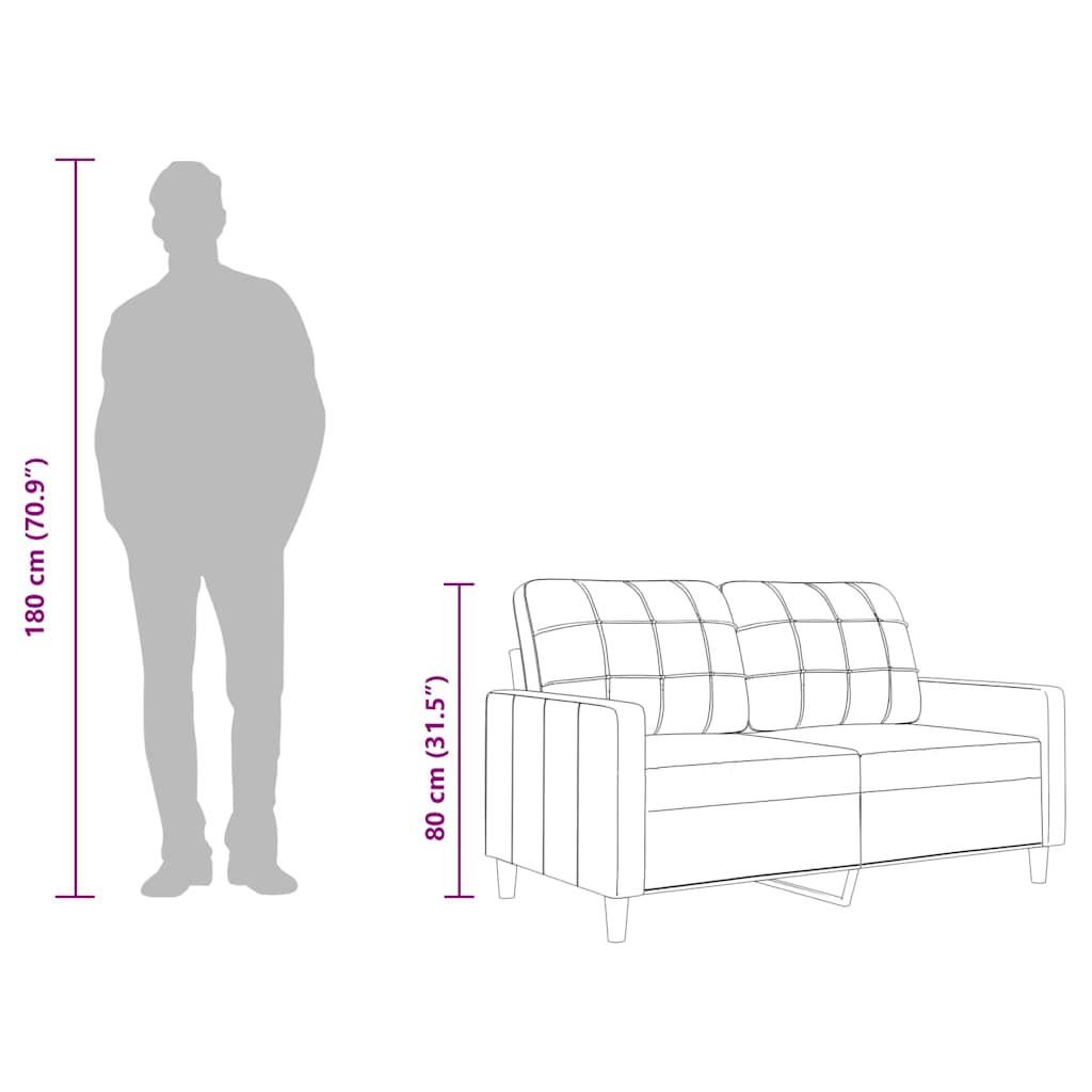 2-personers sofa 140 cm stof lysegul