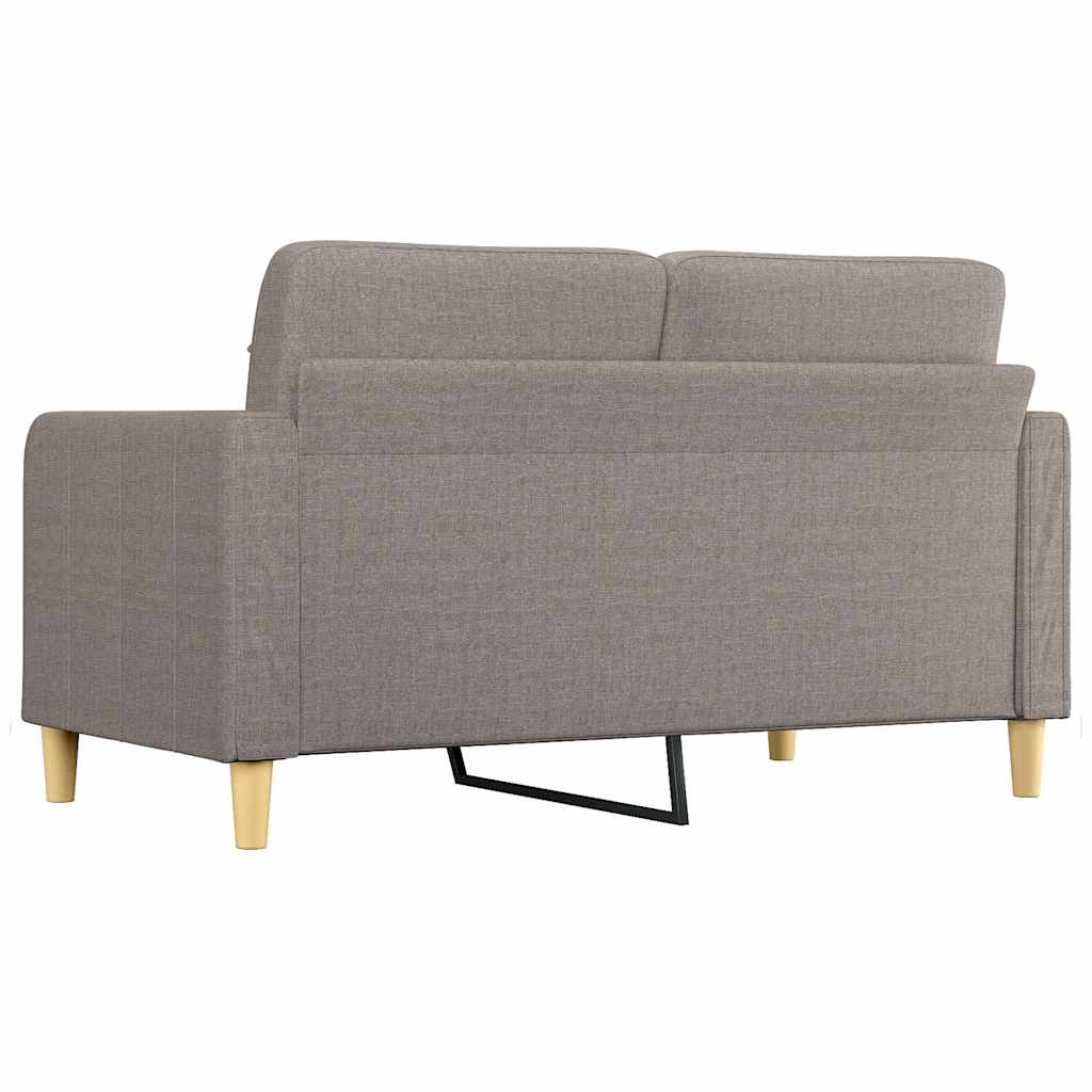 2-personers sofa 140 cm stof gråbrun