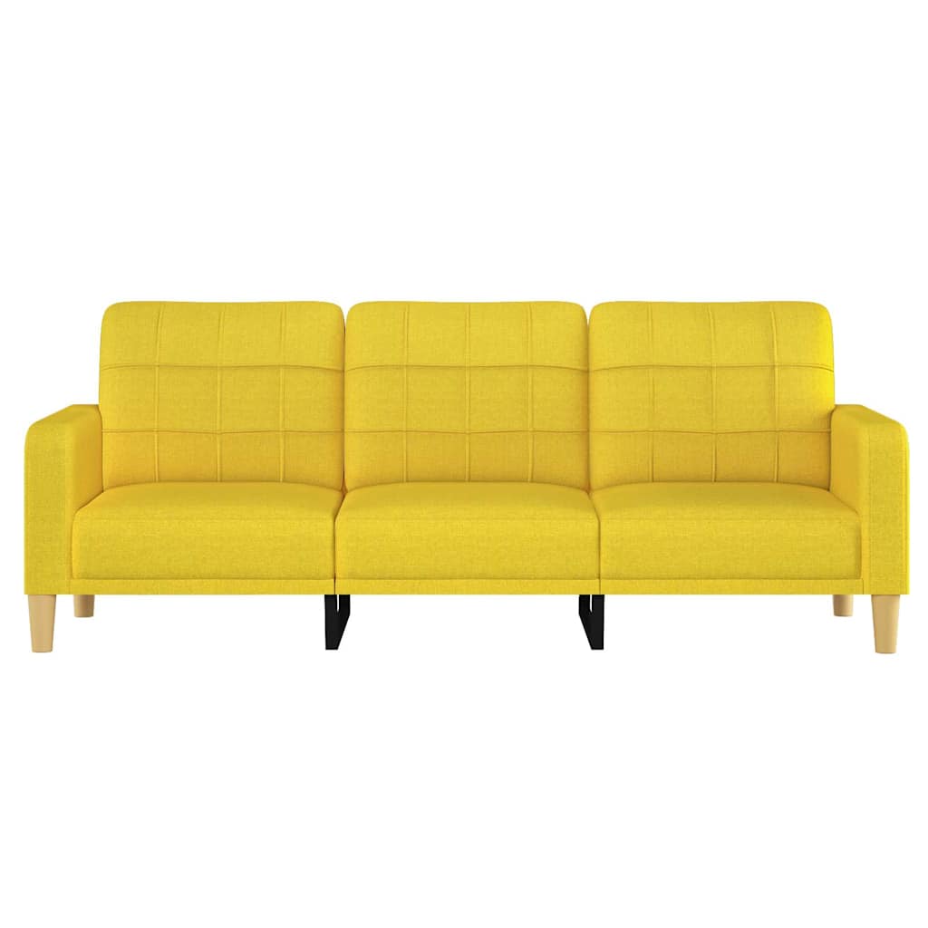 3-personers sofa 180 cm stof lysegul