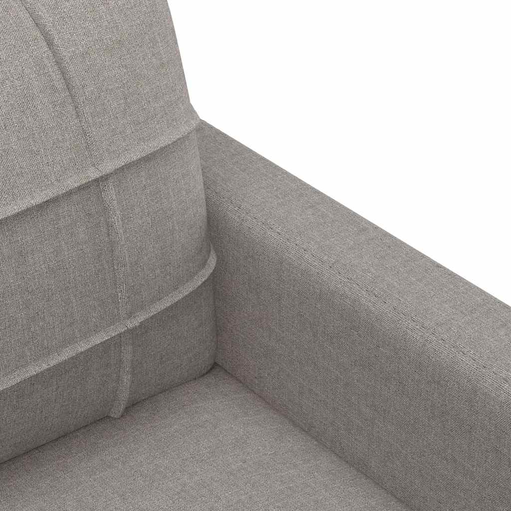 3-personers sofa 180 cm stof gråbrun